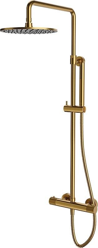 Душевая система Omnires Contour CT8044GLB с термостатом, золото