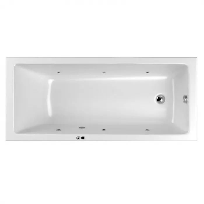 Акриловая ванна Whitecross Wave Slim 160х80 0111.160080.100.SOFT.CR хром, белый