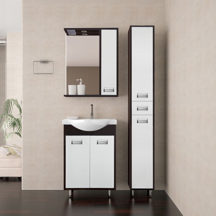 Мебель для ванной Style Line Эко Стиль W №9 50 белая венге