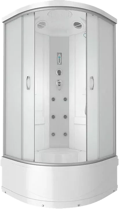Душевая кабина Erlit Comfort ER2509TP-C3-RUS стекло матовое, профиль серебро