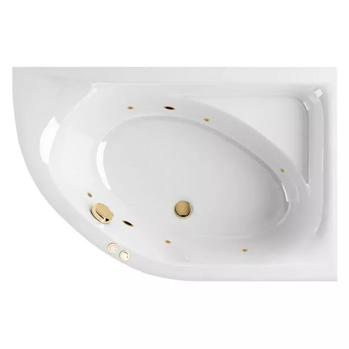 Акриловая ванна Excellent Aquarella 150х100 WAEX.ARP15.SOFT.GL золото, белый
