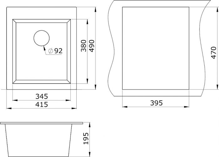 Кухонная мойка Paulmark Leer PM104249-DG графит