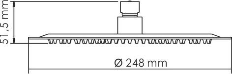 Встраиваемый комплект для душа WasserKRAFT Wern A12497, матовый хром