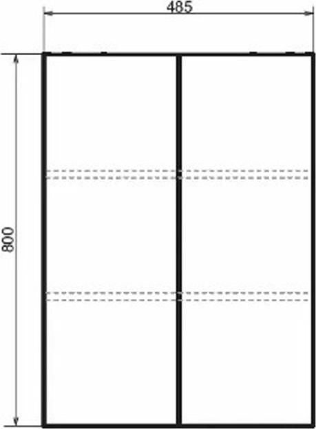 Шкаф Comforty Порто 50 00-00009245, дуб темно-коричневый