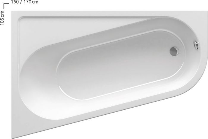 Акриловая ванна Ravak Chrome 160х105 CA61000000 R