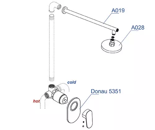 Душевая система WasserKRAFT серия A A12028 хром