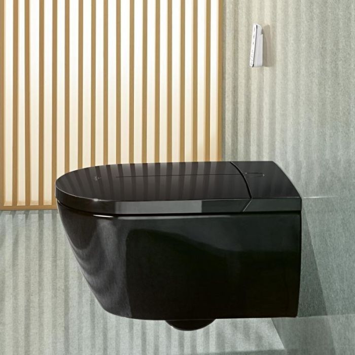 Унитаз-биде подвесной Villeroy&Boch ViClean - I100 V0E100S0, чёрный