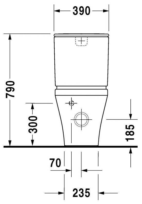Унитаз-компакт Duravit DuraStyle 215509 с бачком 0935100005