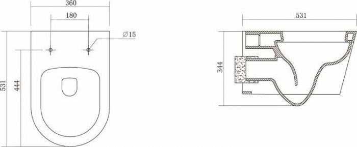 Комплект инсталляции AM.PM Pro M I012704.8001 с подвесным унитазом Aquatek Оберон AQ1363W-00 + крышка-сиденье с микролифтом