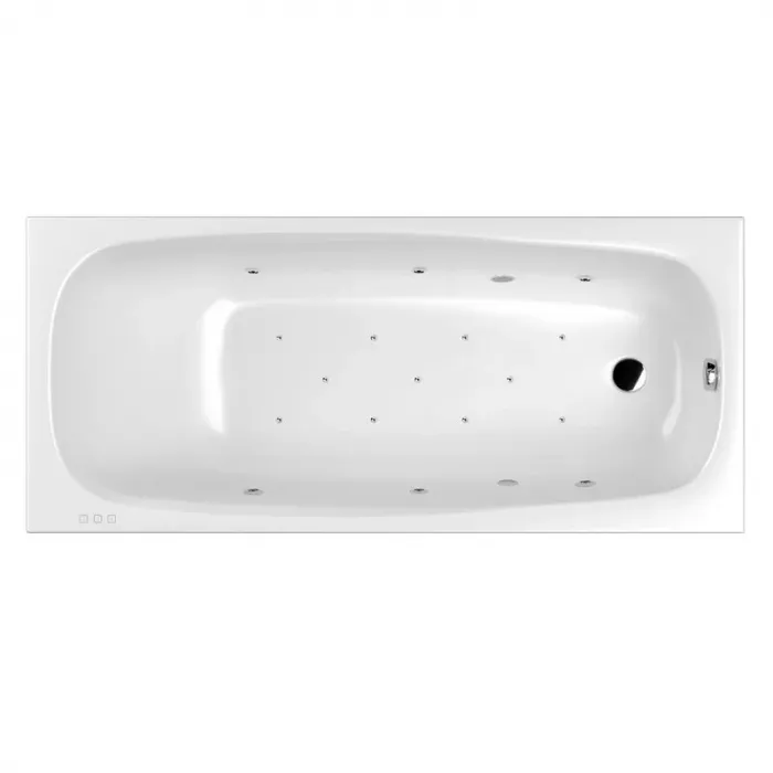 Акриловая ванна Whitecross Layla Slim 170х75 0122.170075.100.RELAX.CR хром, белый