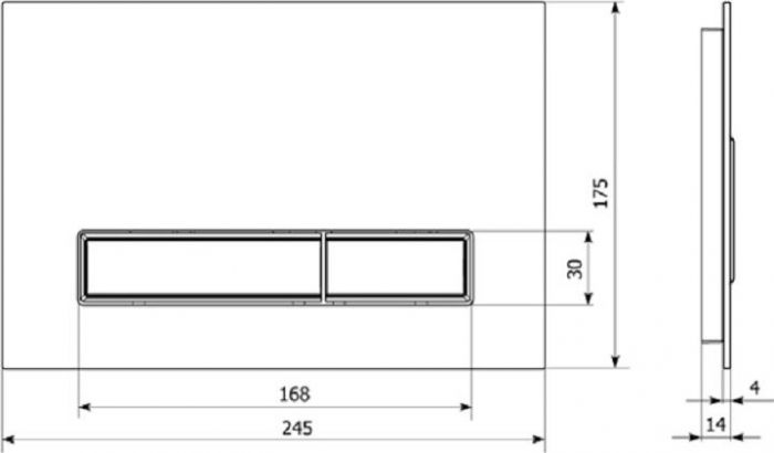 Кнопка смыва Lavinia Boho RelFix 3805005T, венге