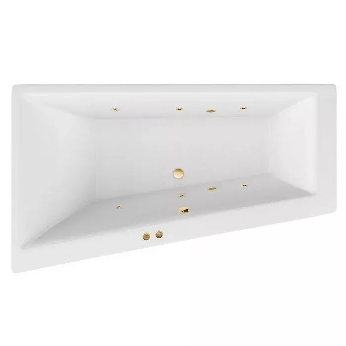Акриловая ванна Excellent Sfera 170х100 WAEX.SFL17.SOFT.GL золото, белый