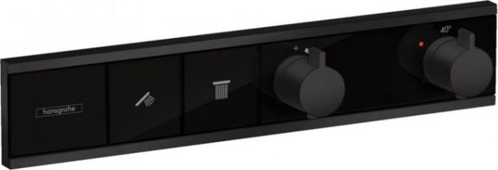 Термостат для душа Hansgrohe RainSelect 15380670, чёрный матовый