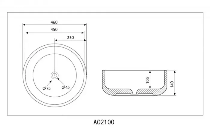Смеситель для ванны с душем AM.PM X-Joy F85A10000, хром
