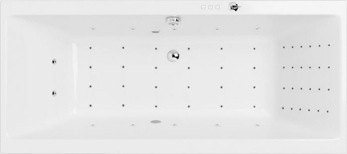 Акриловая ванна Excellent Pryzmat Nano 180x80 WAEX.PRY18.NANO.CR, белый/хром