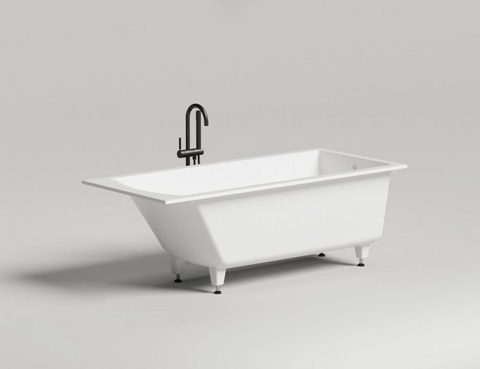 Ванна из искусственного камня Salini Cascata S-Stone 170x75 104123M, белый матовый