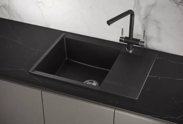 Кухонная мойка Granula ES-7003 7003, Шварц черный