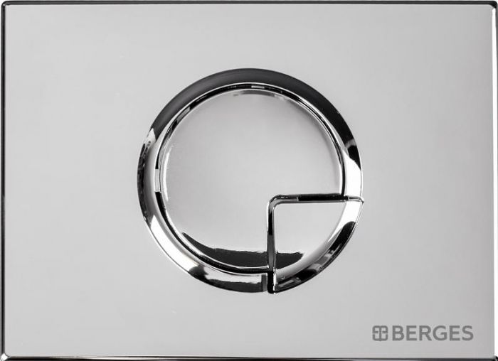 Инсталляция для подвесного унитаза Berges Wasserhaus Novum 040223 с кнопкой смыва хром глянец