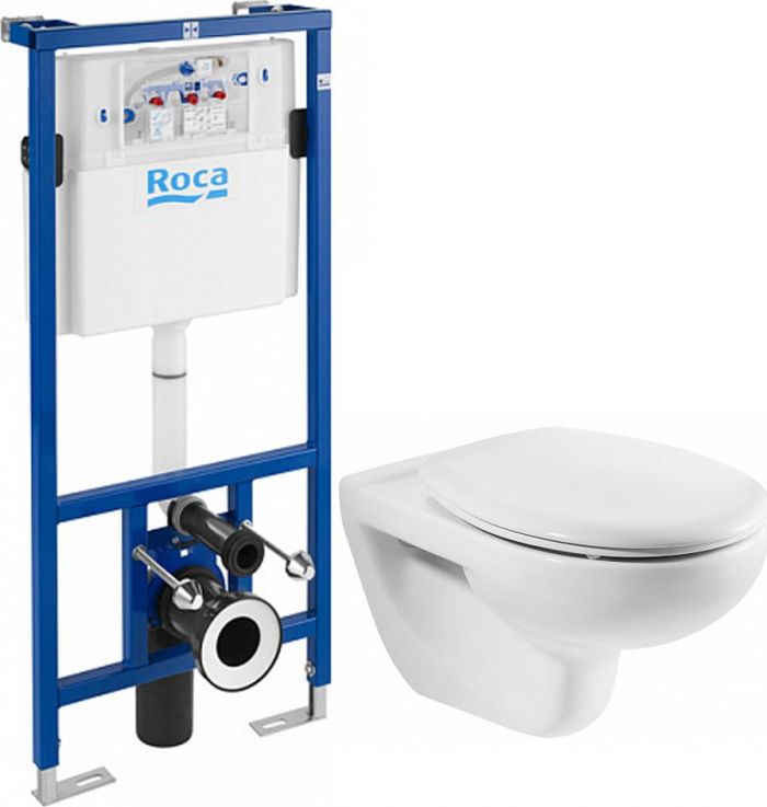 Комплект инсталляция Roca DUPLO WC 890090020 с подвесным унитазом Roca Victoria 34630300R