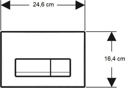 Кнопка смыва Geberit Delta50 115.119.46.1, хром матовый