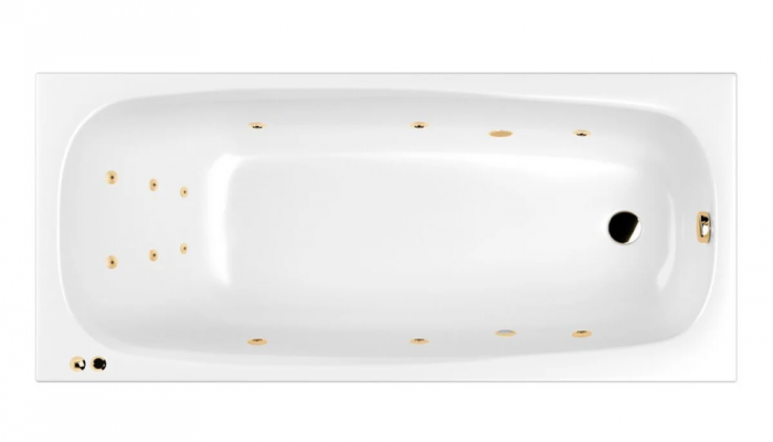 Акриловая ванна Whitecross Layla 180х80 0102.180080.100.LINE.GL белый