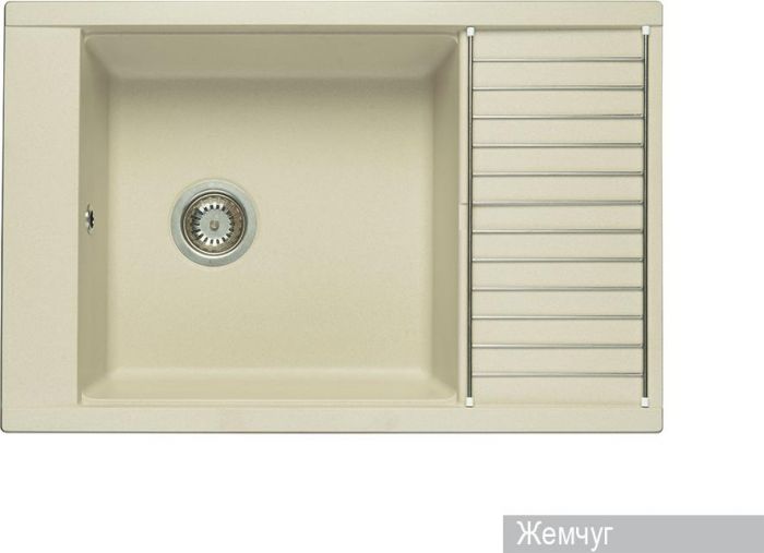 Кухонная мойка Aquaton Делия 78 1A715132DE240, бежевый
