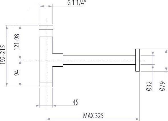 Сифон для раковины Gattoni Accessori 0162/00C0 хром