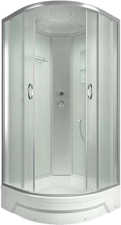 Душевая кабина Erlit Comfort ER351026-C3-RUS стекло матовое, профиль серебро