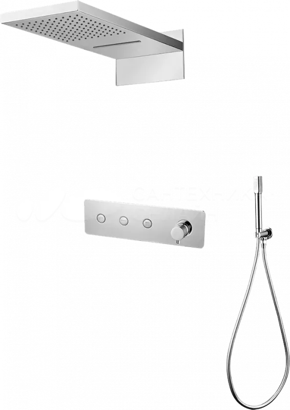 Душевой комплект Boheme Fusion 130-CR, хром