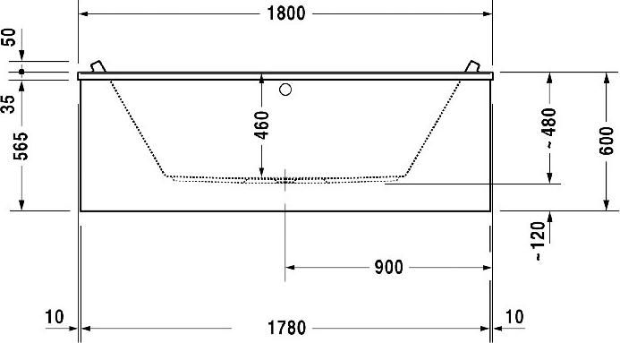 Акриловая ванна Duravit Starck 180x90 700339000000000, белый