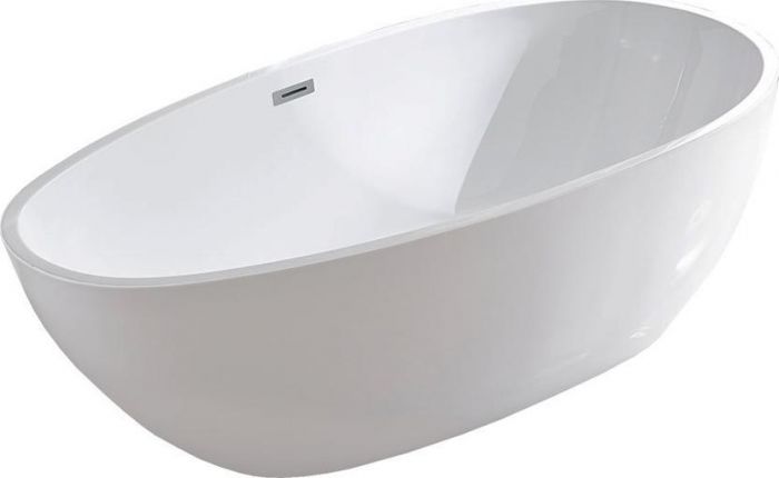 Акриловая ванна Vincea VBT-422-1700, слив-перелив в комплекте, белый