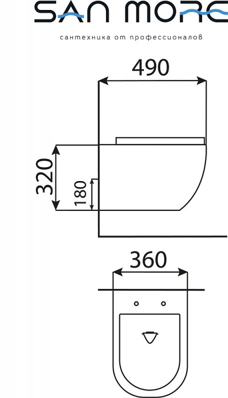 Комплект Ideal Standard Prosys Eco Frame M E233267 с подвесным унитазом San More Fiaba SMT971903 с сиденьем микролифт