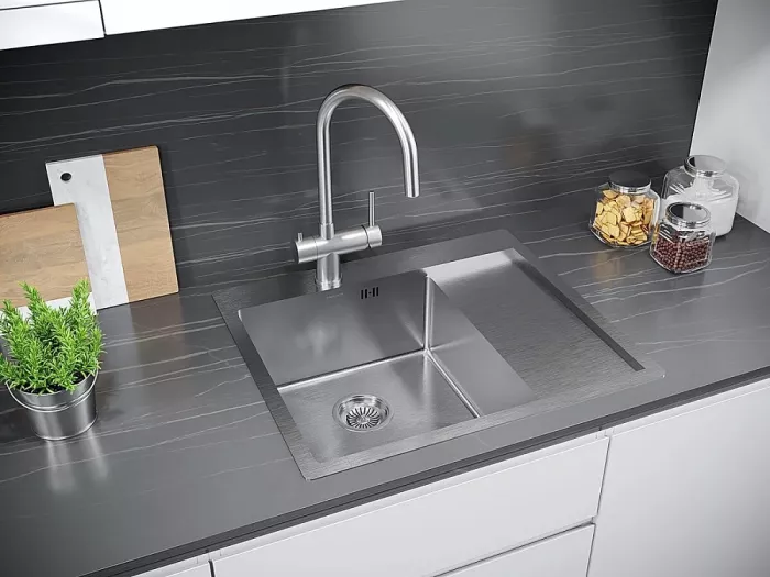 Кухонная мойка Paulmark Stepia PM225951-BSL серый