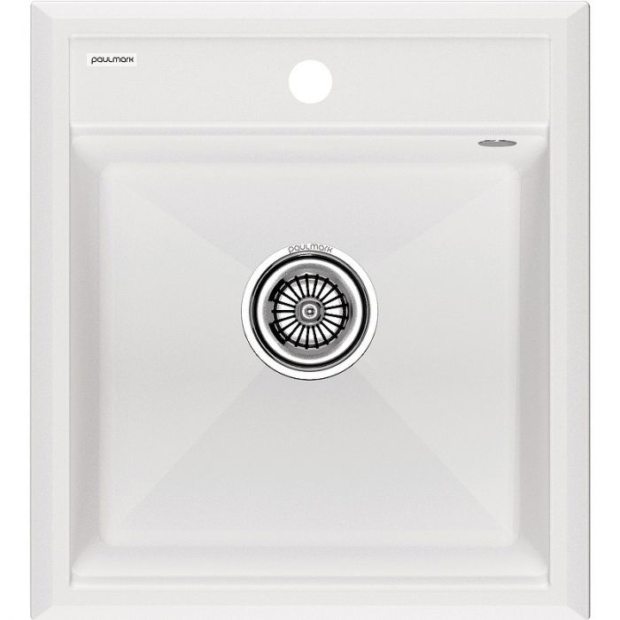 Комплект Paulmark мойка + коландер PM114651-WH+A375-BS