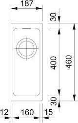 Кухонная мойка 19 см Franke Kubus KBG 110-16 3,5'' 125.0478.116, сахара