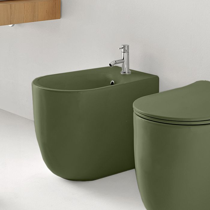 Напольное биде Kerasan Nolita 532011*1, Verde muschio
